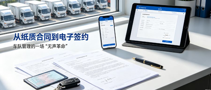 从纸质合同到电子签约：车队管理的一场