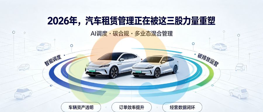 2026年，汽车租赁管理正在被这三股力量重塑