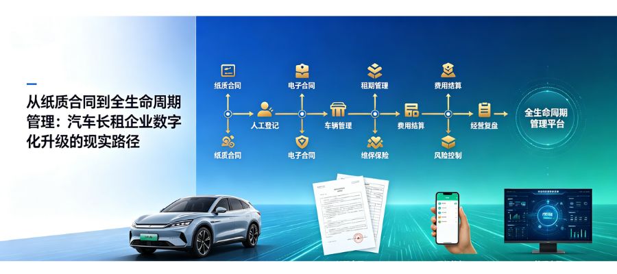 从纸质合同到全生命周期管理：汽车长租企业数字化升级的现实路径